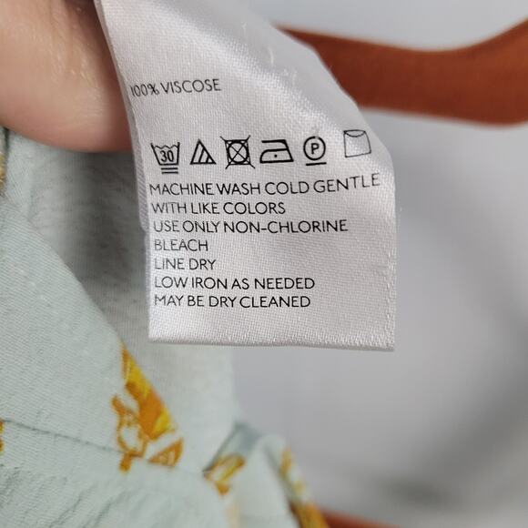 Free People Be The One Jumpsuit sz 4 floral boho festival open back wide leg - Picture 8 of 8